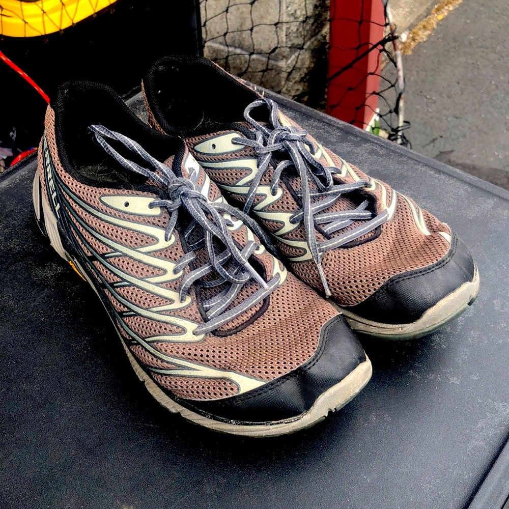 Merrell Mens Bare Access 4 Trail Running Shoes Gray J03925 Lace Up Shoes Sz 10